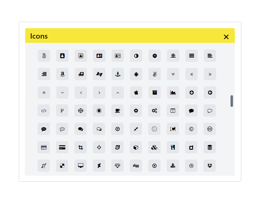Multiple Fonts, Icons, Repeat, Shadows